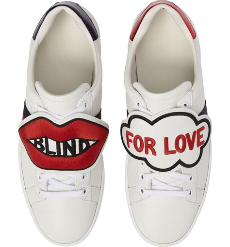 gucci shoes blind is love|Buy Gucci Ace 'Blind For Love' .